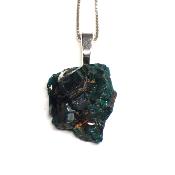 Dioptase Pendentif Pierre Brute - 05197