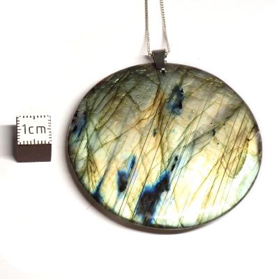 Labradorite pendentif disque 05649