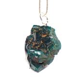 Dioptase Pendentif Pierre Brute - 05209