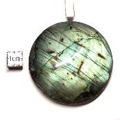 Labradorite pendentif disque 05651