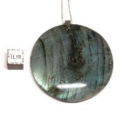 Labradorite pendentif disque 05655