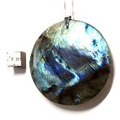 Labradorite pendentif disque 05657