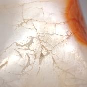 Cornaline chauffée forme libre 15656