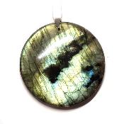 Labradorite pendentif disque 15214