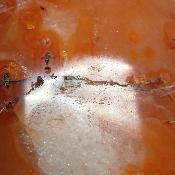 Cornaline chauffée forme libre 15653