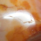 Cornaline chauffée forme libre 15657