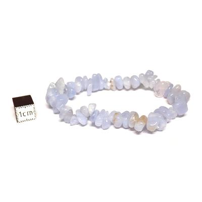 Calcedoine bleue Bracelet Baroque