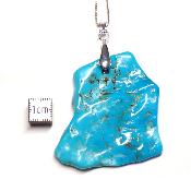 Turquoise de Chine pendentif Plaque 04922