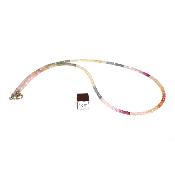 Saphir Multicolore - Collier n° 15122