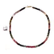 Tourmaline Multicolore Collier 15130