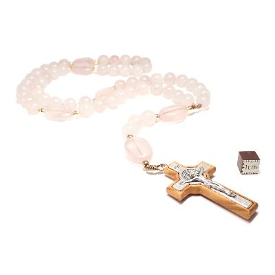 Quartz rose en Chapelet 15292