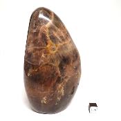 Pierre de Lune Noire Forme Libre 15580