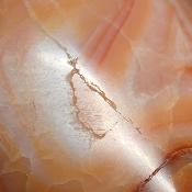 Cornaline chauffée forme libre 15646