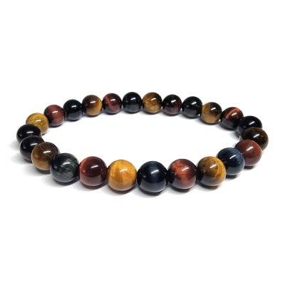 Oeil de Taureau (boeuf) - Tigre - Faucon Mixte Bracelet Boule