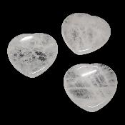 Cristal de Roche Pierre Pouce (Worry Stones) Coeur