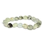 Préhnite Inclusions Epidote Bracelet roulé