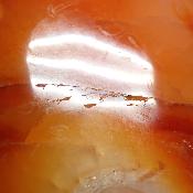 Cornaline chauffée forme libre 15649