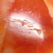 Cornaline chauffée forme libre 15649