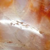 Cornaline chauffée forme libre 15649