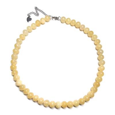 Calcite Orange Collier Boule