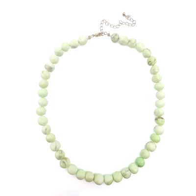 Chrysoprase Citron Collier Roulé