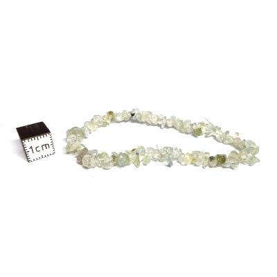 Préhnite Inclusions Epidote Bracelet Baroque