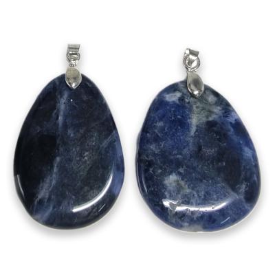 Sodalite Mini Pendentif Pierre Plate