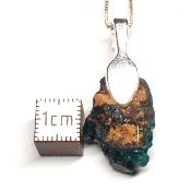 Dioptase Pendentif Pierre Brute - 05203