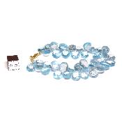 Création Pétales Aigue marine Bracelet 15298