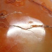 Cornaline chauffée forme libre 15653