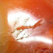 Cornaline chauffée forme libre 15655