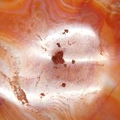 Cornaline chauffée forme libre 15658