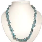 Apatite Bleue Collier Baroque
