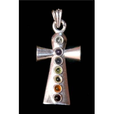 7 Chakras Pendentif Métal Argenté Choix n°31