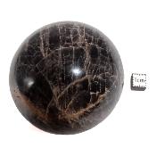 Pierre de Lune Noire Boule 04539