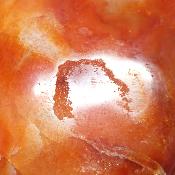 Cornaline chauffée forme libre 15658