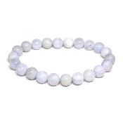 Calcédoine Bleue Bracelet Boule