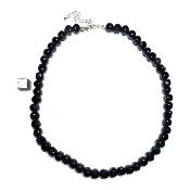 Obsidienne Oeil Celeste Collier Roulé