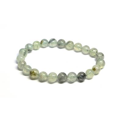 Préhnite Inclusions Epidote Bracelet Boule