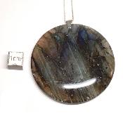 Labradorite pendentif disque 05649