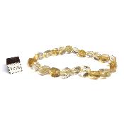 Citrine chauffée (Améthyste Chauffée) Bracelet Roulé