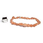 Pierre de Lune Orangée Bracelet Mini Roulé