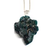 Dioptase Pendentif Pierre Brute - 05208