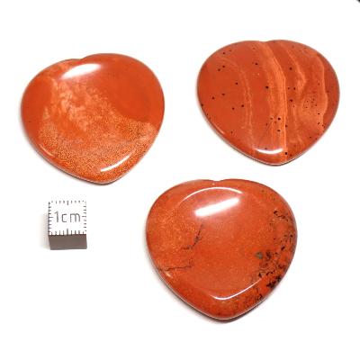 Jaspe Rouge Pierre Pouce (Worry Stones) Coeur
