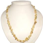 Opale Jaune Collier Baroque