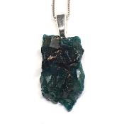 Dioptase Pendentif Pierre Brute - 05205