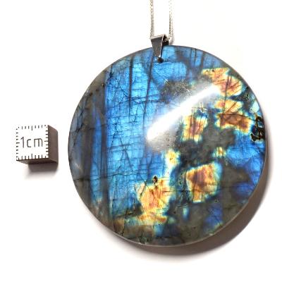 Labradorite pendentif disque 05653