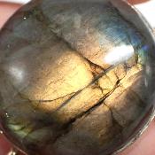 Labradorite Pendentif avec Monture en Argent 15043