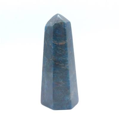 Apatite Bleue Pointe Unique Polie 18700