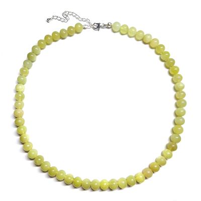 Jade Jaune d'Australie Collier boule